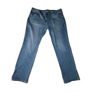 Old Navy Mid-Rise Wow Boyfriend Jeans Relaxed Fit Roll-Up Cuff Denim Women's 18